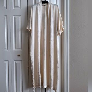 Vintage Van Tisse silk blush bridal robe/Kimono